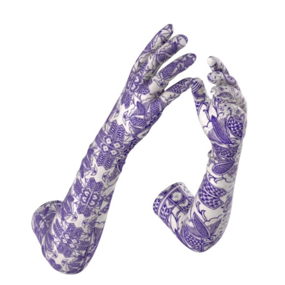 Toile Fancy Opera Gloves - Picture 3 of 7